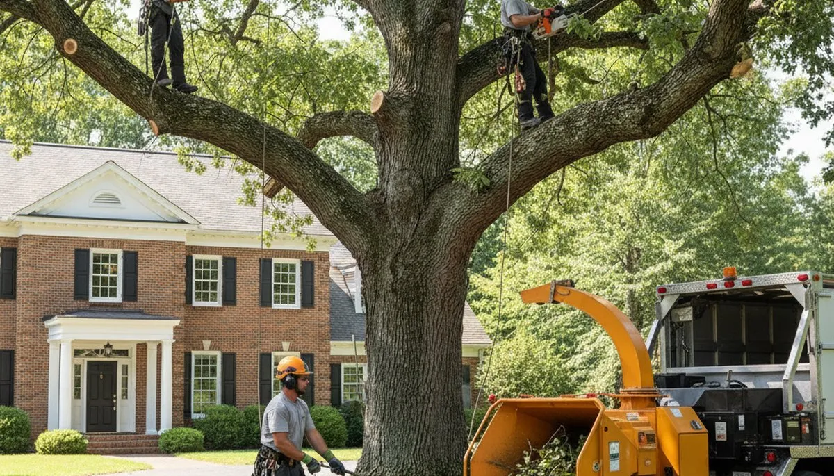 Tree service crew in South Burlington, VT providing professional tree trimming and removal services