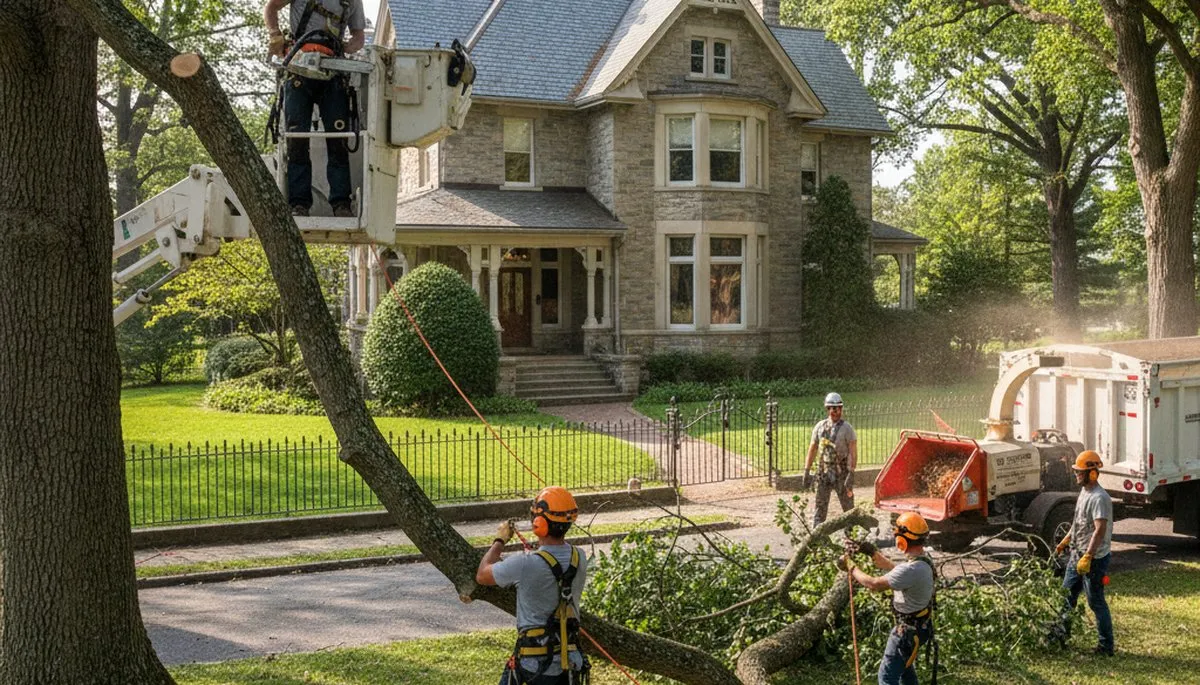 Tree service team in South Burlington, VT providing professional tree care and removal