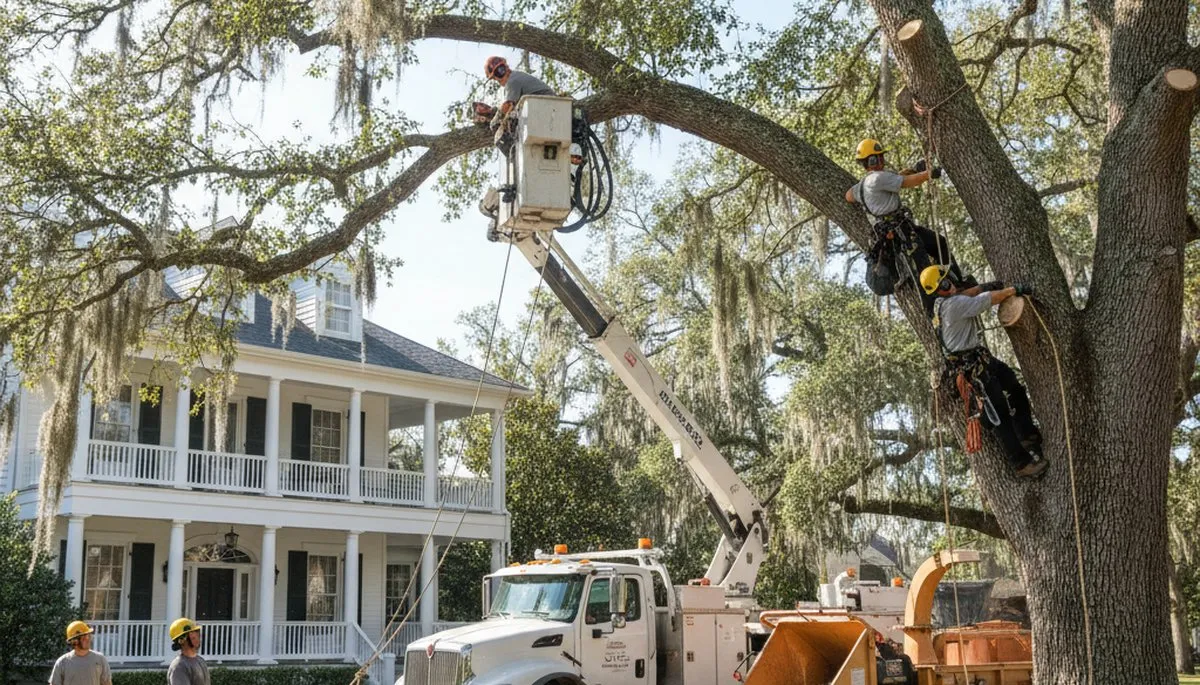 Tree service crew in South Burlington, VT providing professional tree care and removal services