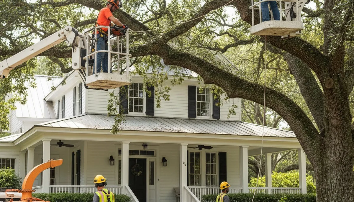 Tree service crew in South Burlington, VT providing professional tree care and removal services